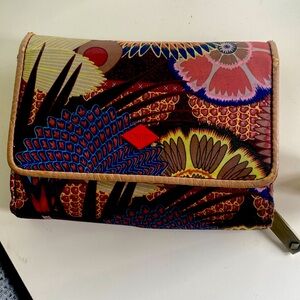 Oilily Women's Multicolor Floral Zip Around Wallet